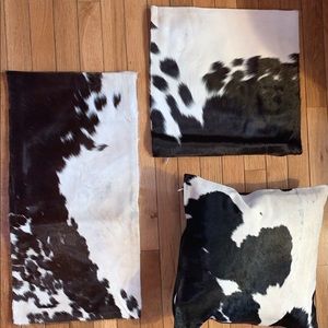 Cowhide Pillows - Genuine Cowhide Hair on Hide